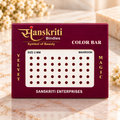 Sanskriti Mahroon Velvet Bindis – 2mm, 3mm & 3.5mm