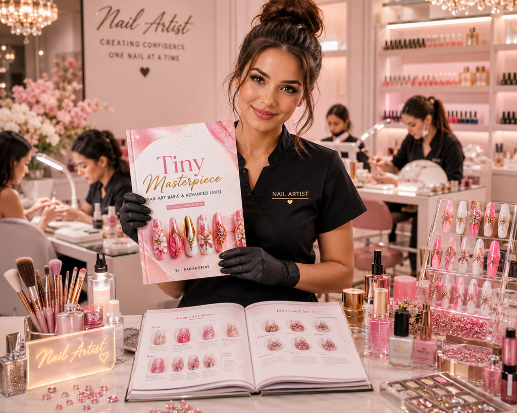 Tiny Masterpiece: Nail Art Workbook – Basic to Advanced Professional Training Guide