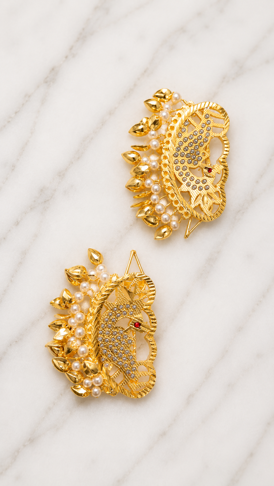 Noor Peacock Hair-Clips
