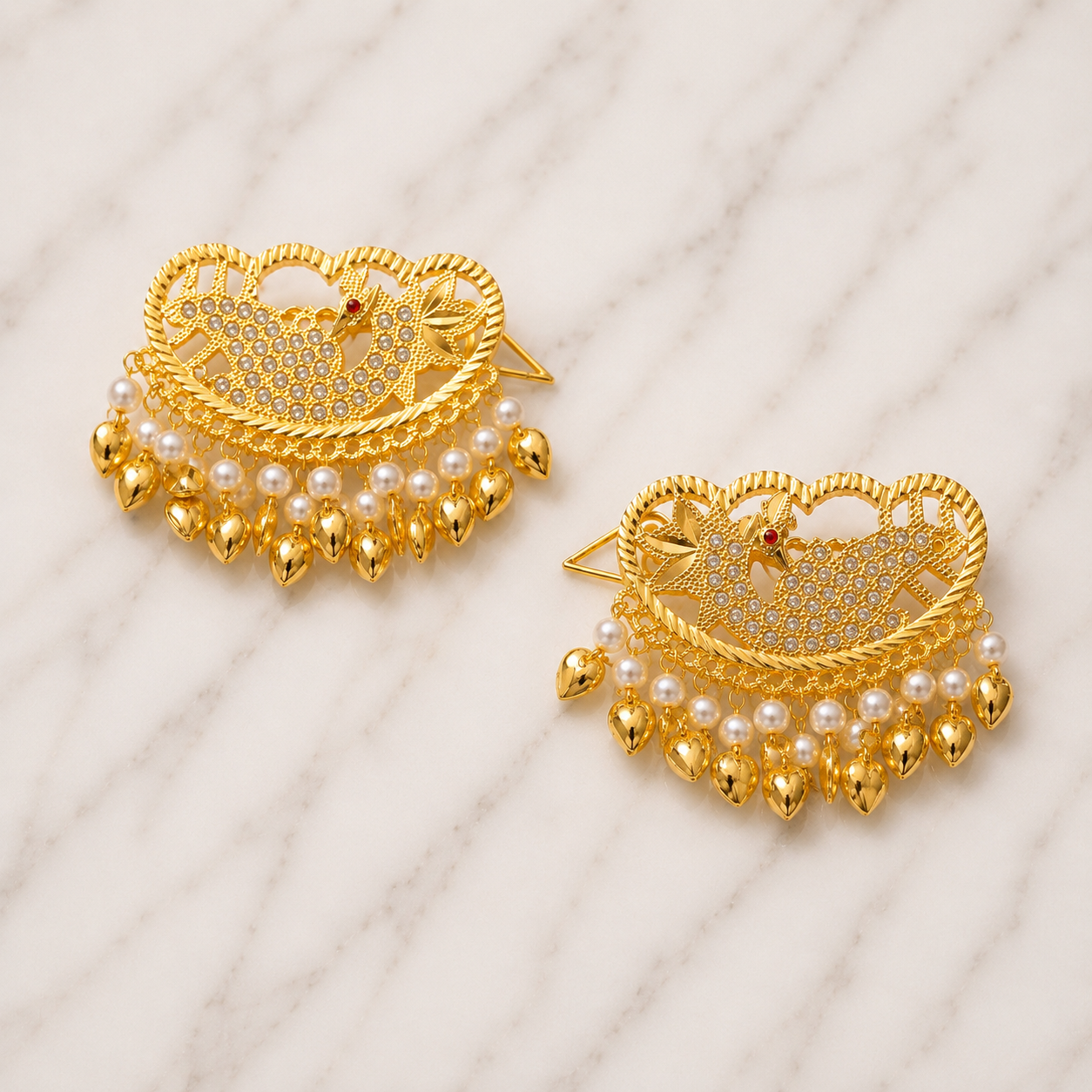 Noor Peacock Hair-Clips