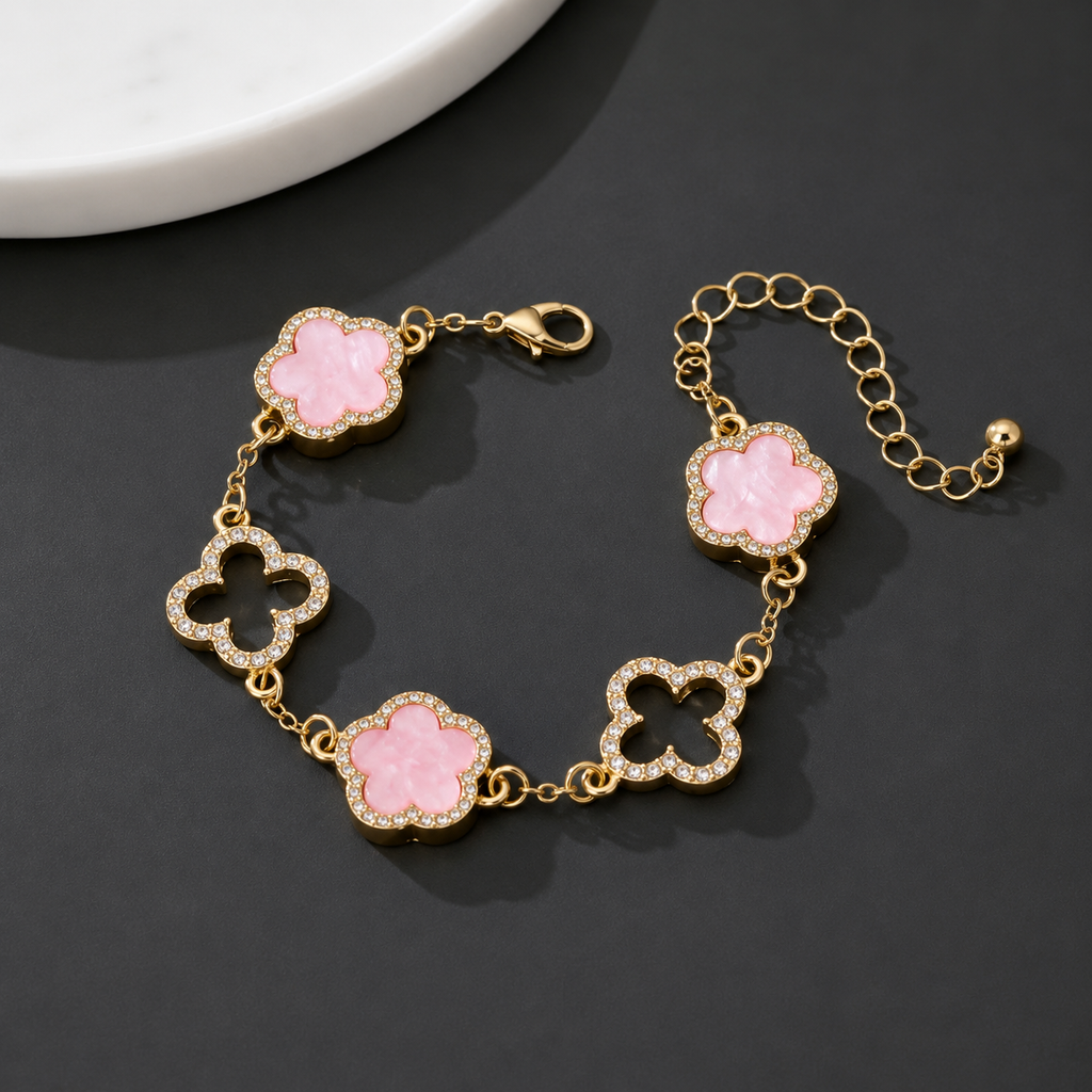 Pink Clover Luxe Bracelet