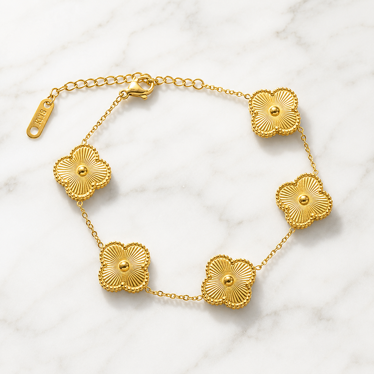 Gold Clover Bracelet