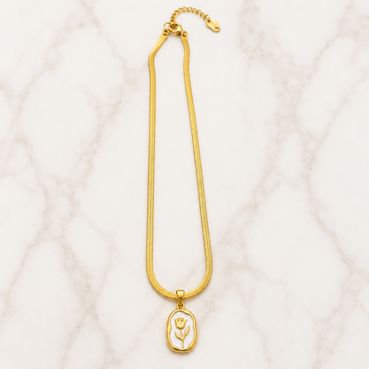 Bloom Charm Gold Pendant Necklace