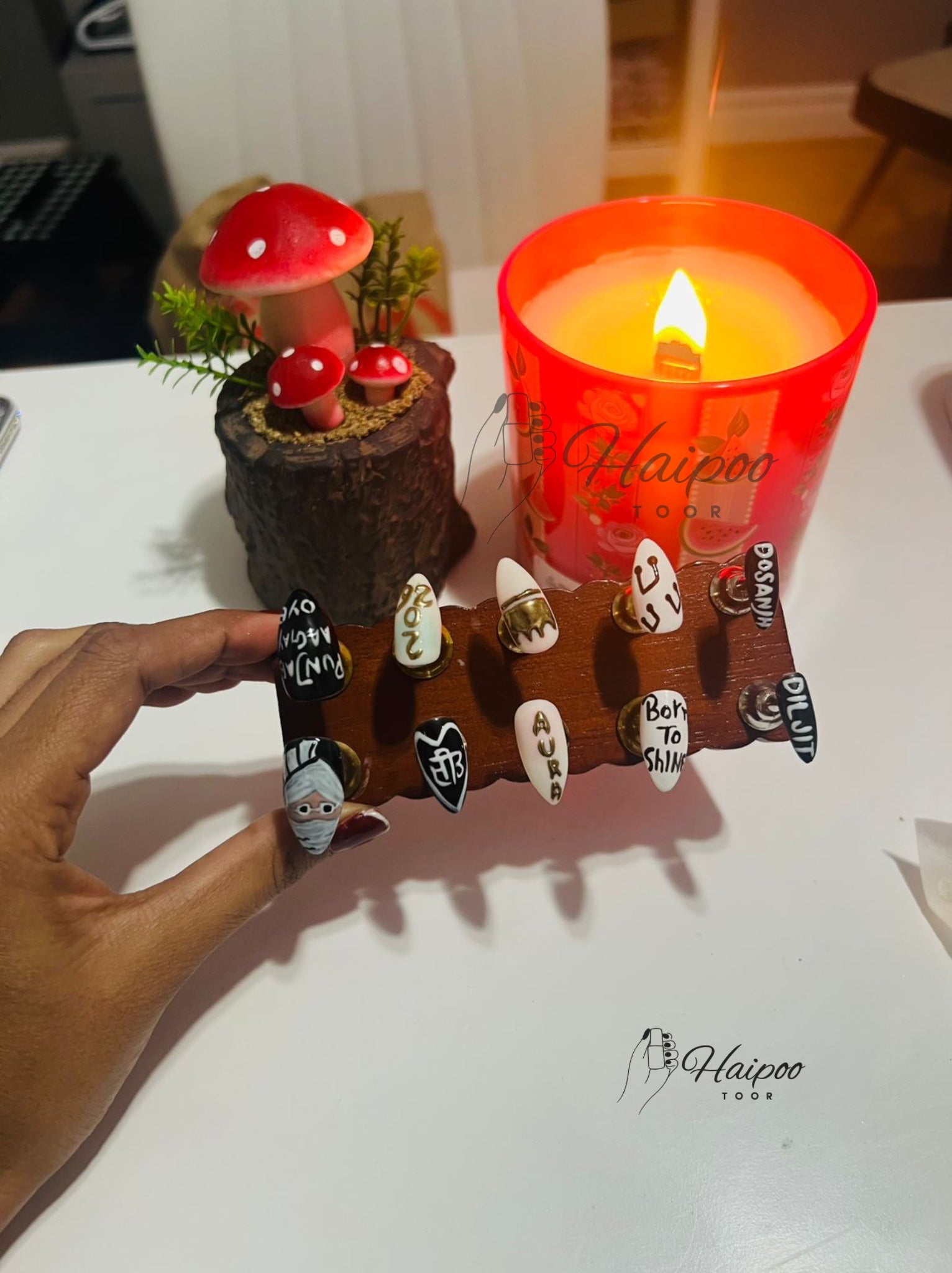 Diljit Tour Inspired Nails